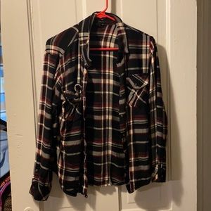 Sanctuary Black & Red Flannel